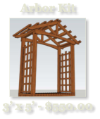 Arbor Kit   3’ x 5’ - $550.00