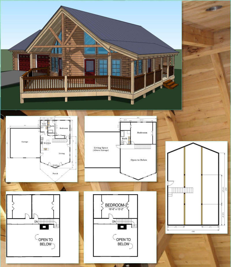 Chalet Cabin Kit- 2800 sq ft