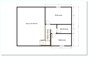 3 Bedroom Chalet- 2nd floor Floor Plan